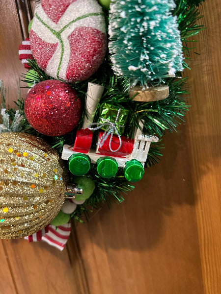 Tiny Drummer Bauble Wreath