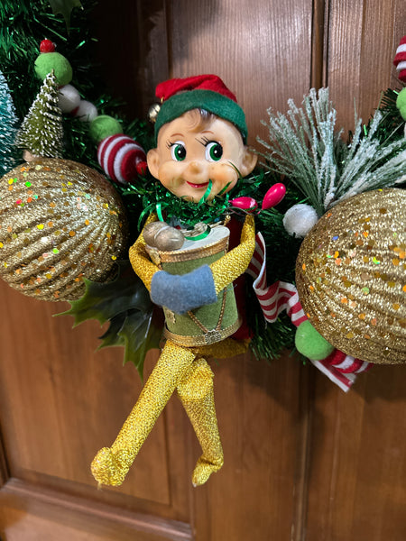 Tiny Drummer Bauble Wreath