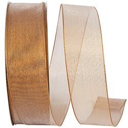 1.5"x50yd Copper Metallic Mesh