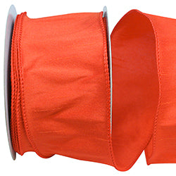 2.5"x10yds Orange Dupioni Supreme Ribbon