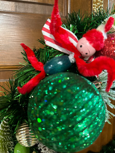 Tiny Drummer Bauble Wreath