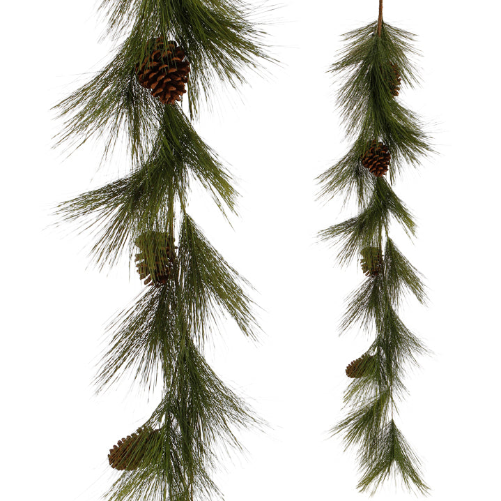 5' X 12" LONG NEEDLE PINE GARLAND