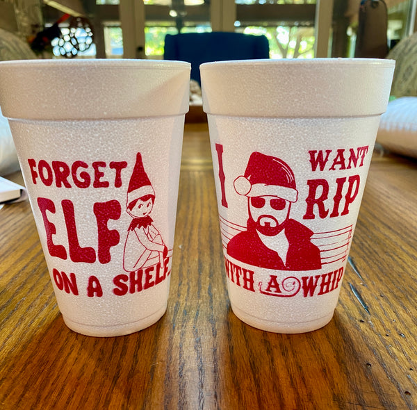 16 oz Holiday Styrofoam Cup- Sleeve of 12