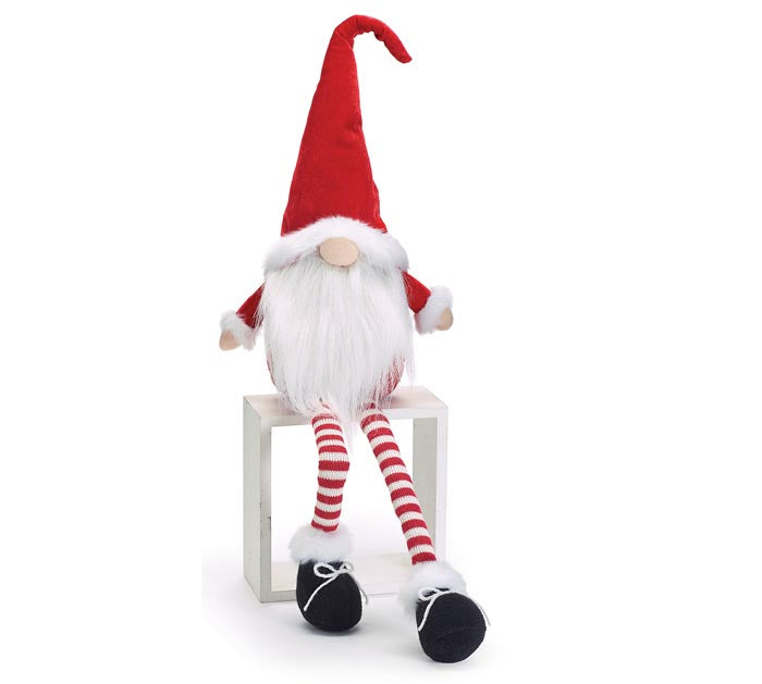 SANTA GNOME WITH LONG LEGS DECOR