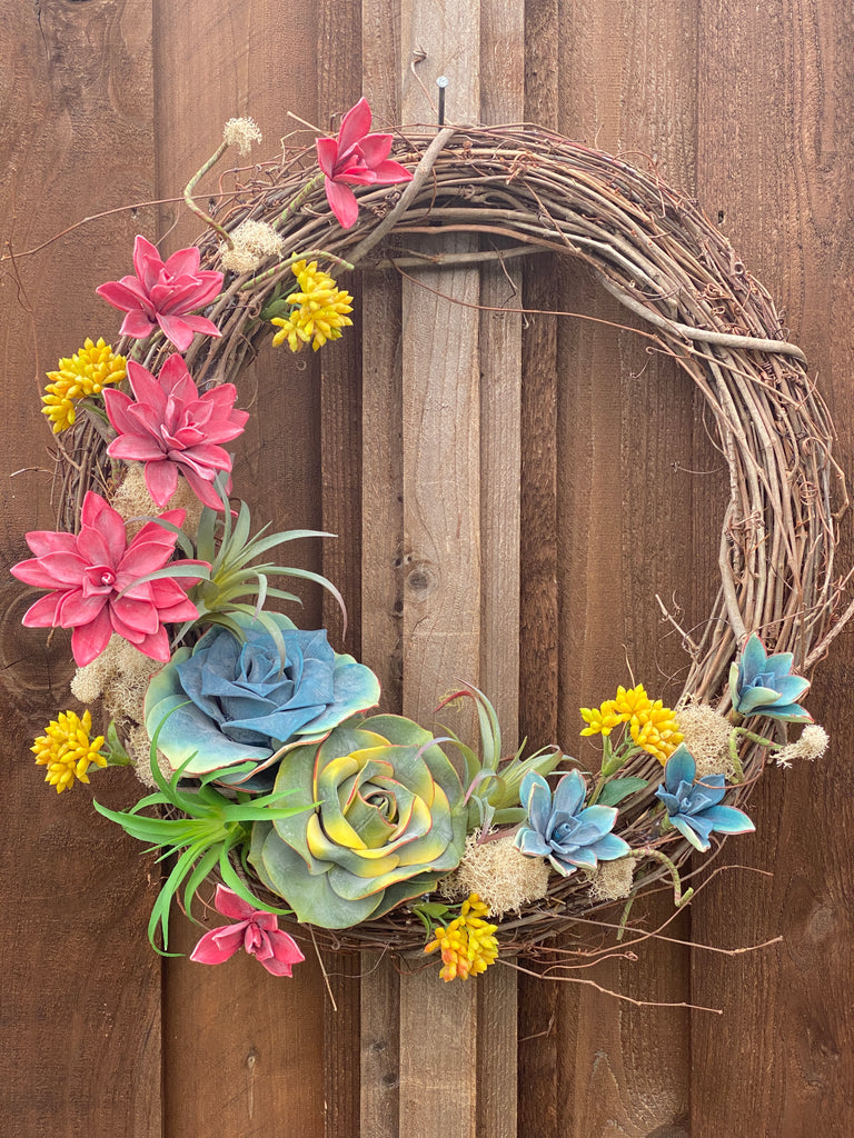 18" Succulent Wreath