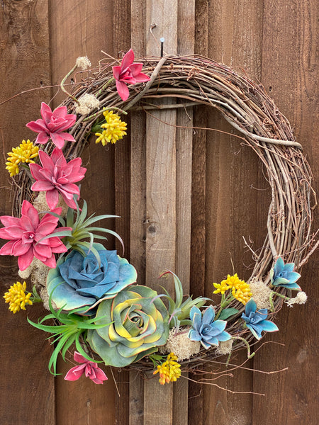 18" Succulent Wreath