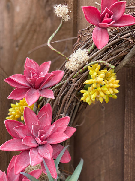 18" Succulent Wreath