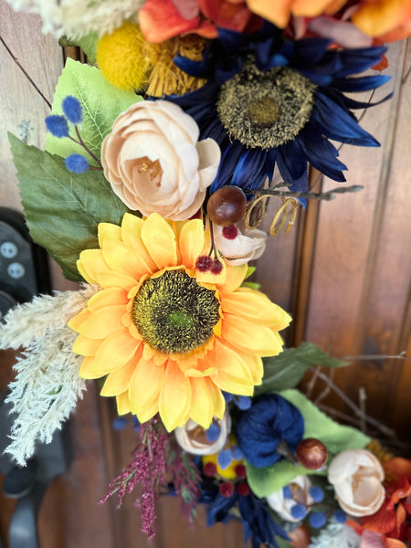 24” Fall Hydrangea Wreath