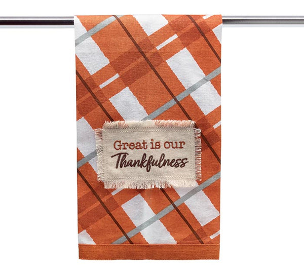 Great is our Thankfulness Tea Towel