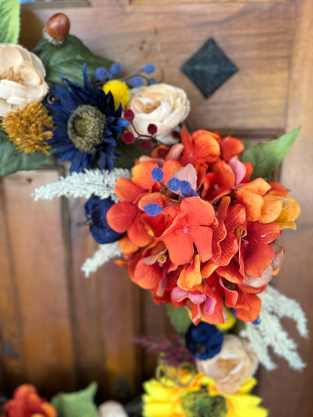 24” Fall Hydrangea Wreath
