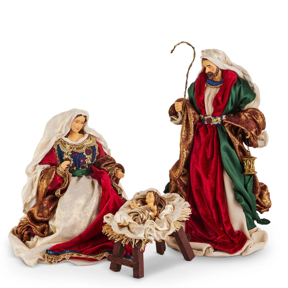 14.75" Jewel Tone Holy Family