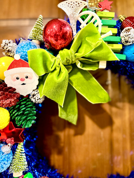 Holiday Express Train Bauble Wreath