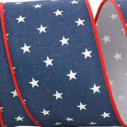 2.5"x 10 yds Mini Star Cotton Wired Edge Ribbon