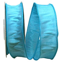 1.5"x10yds Aqua Dupioni Supreme Ribbon