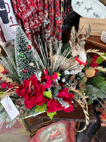Reindeer Woodland Centerpiece