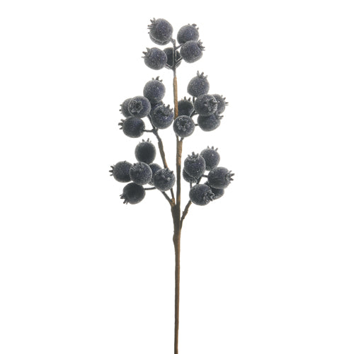 21" ICED BLUE BERRY POD SPRAY