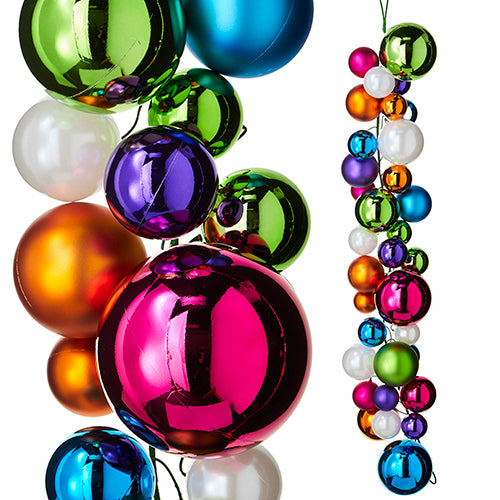 4' MULTICOLOR BALL GARLAND