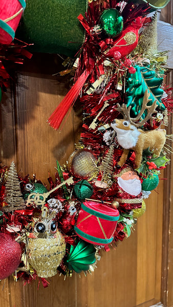 Red Robin Bauble Wreath