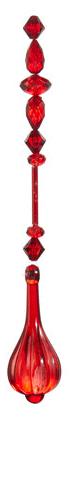 Red Jewel Ball Drop Ornament