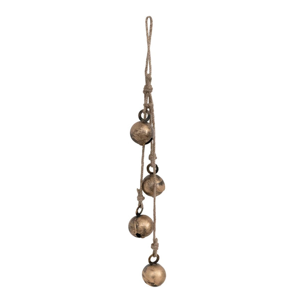 Metal Jingle Bells on Jute