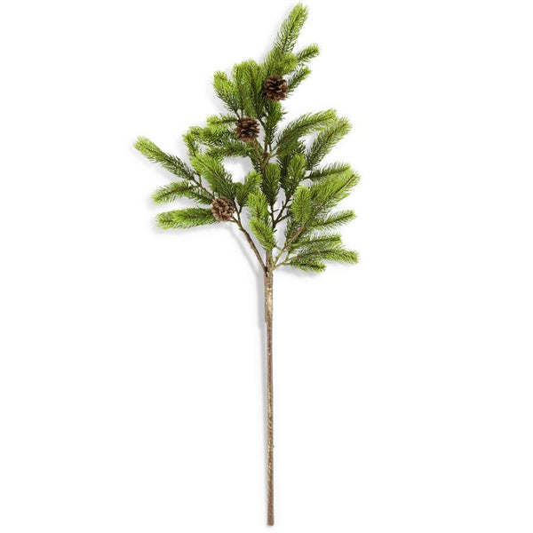 40 Inch Real Touch Fir Pine Branch w/Pinecones