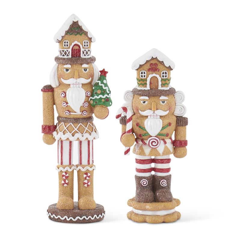 GLITTERED RESIN GINGERBREAD SOLDIERS