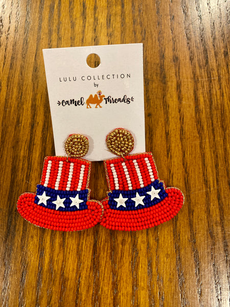 Earrings- Uncle Sam Hat