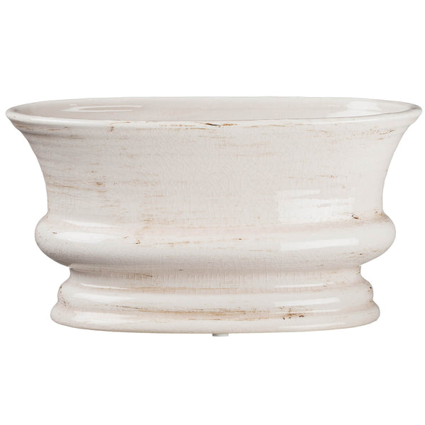 Ceramic Low Oval Bowl