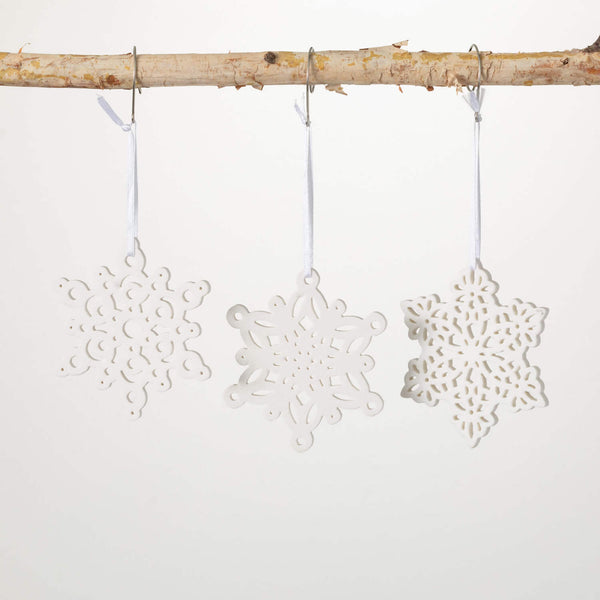 Ceramic Snowflake Ornament